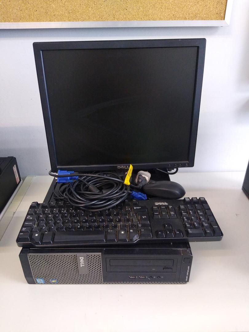 Computador completo com tela Dell Optiplex 390 Preto