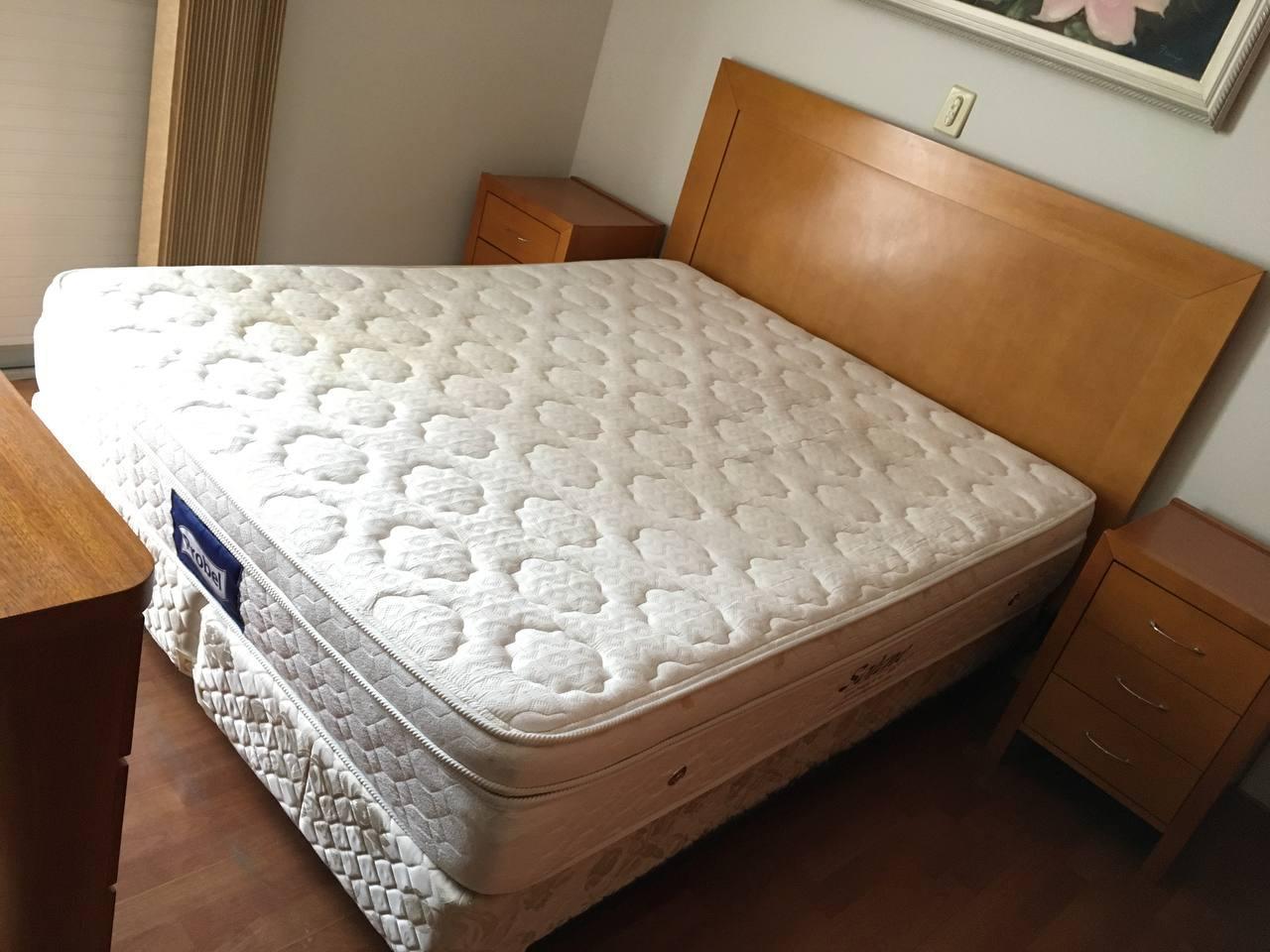 Cabeceira Queen Size em MDF Bege 120 cm x 169 cm x 3 cm